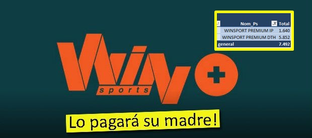 ¿Está dando resultado el #LoPagaráSuMadre? Win Sports estaría estudiando la reducción del precio del canal premium