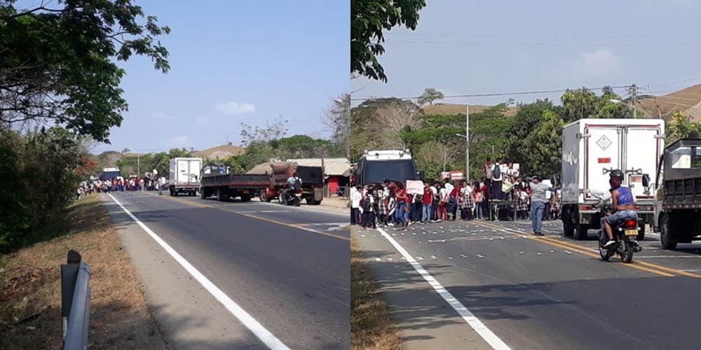 Por falta de agua potable bloquearon la vía Montería – Arboletes