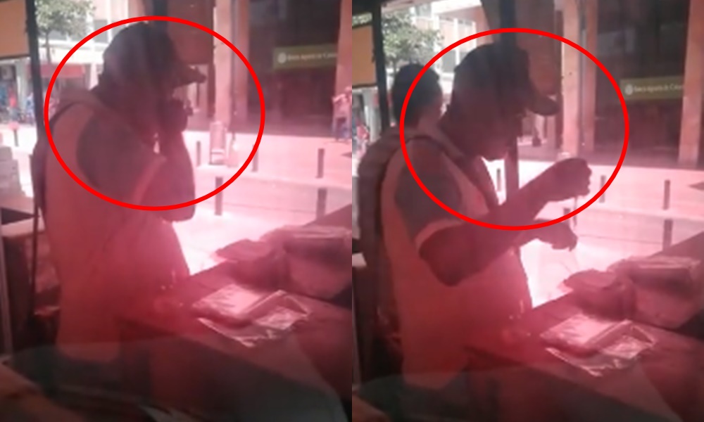 Video: asqueroso, así empaca antigénicamente los tapabocas este hombre y luego los vende