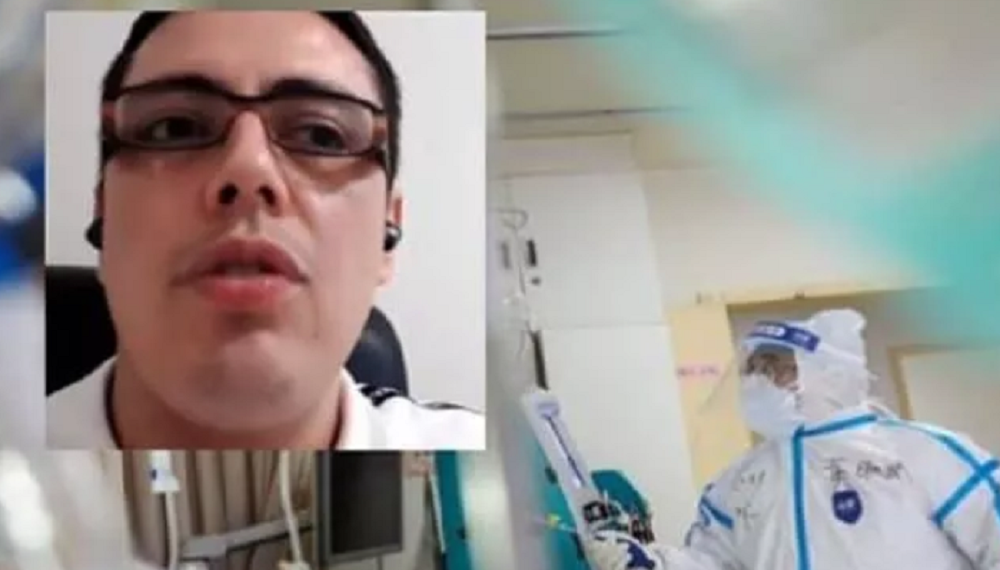 Coronavirus: por una videollamada médico colombiano se despidió de su padre