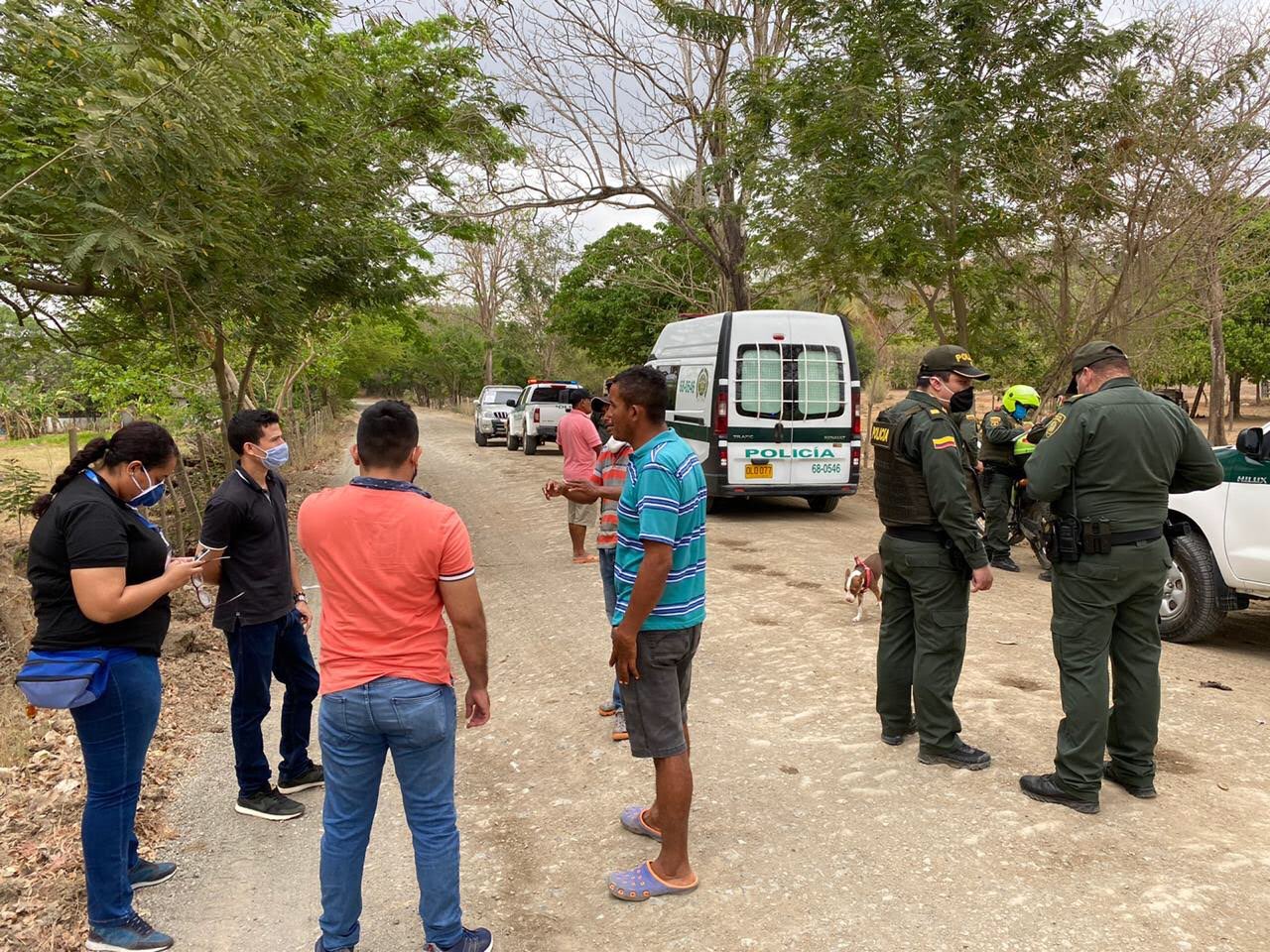 Policía impuso comparendos a personas que bloquearon vías de acceso en zona rural de Montería