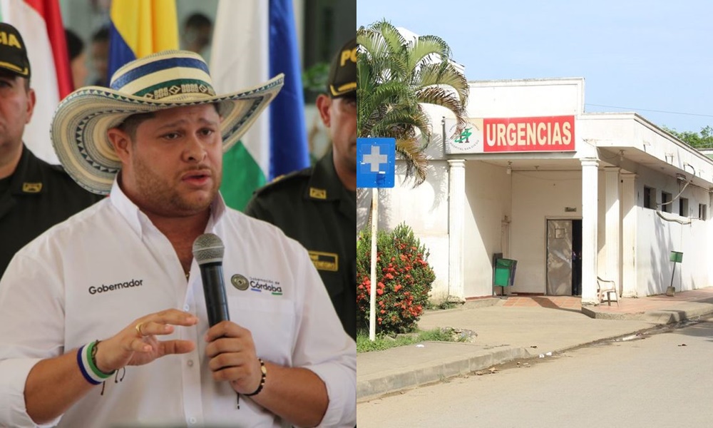 Gobernador le solicitó a la Procuraduría investigar presuntas anomalías y crisis de médicos en el hospital de Cereté