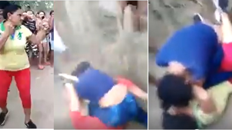 Video: bochornoso, en plena cuarentena dos mujeres protagonizaron una pelea en San Pelayo
