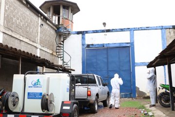 Se realizaron labores de desinfección en la cárcel Las Mercedes de Montería