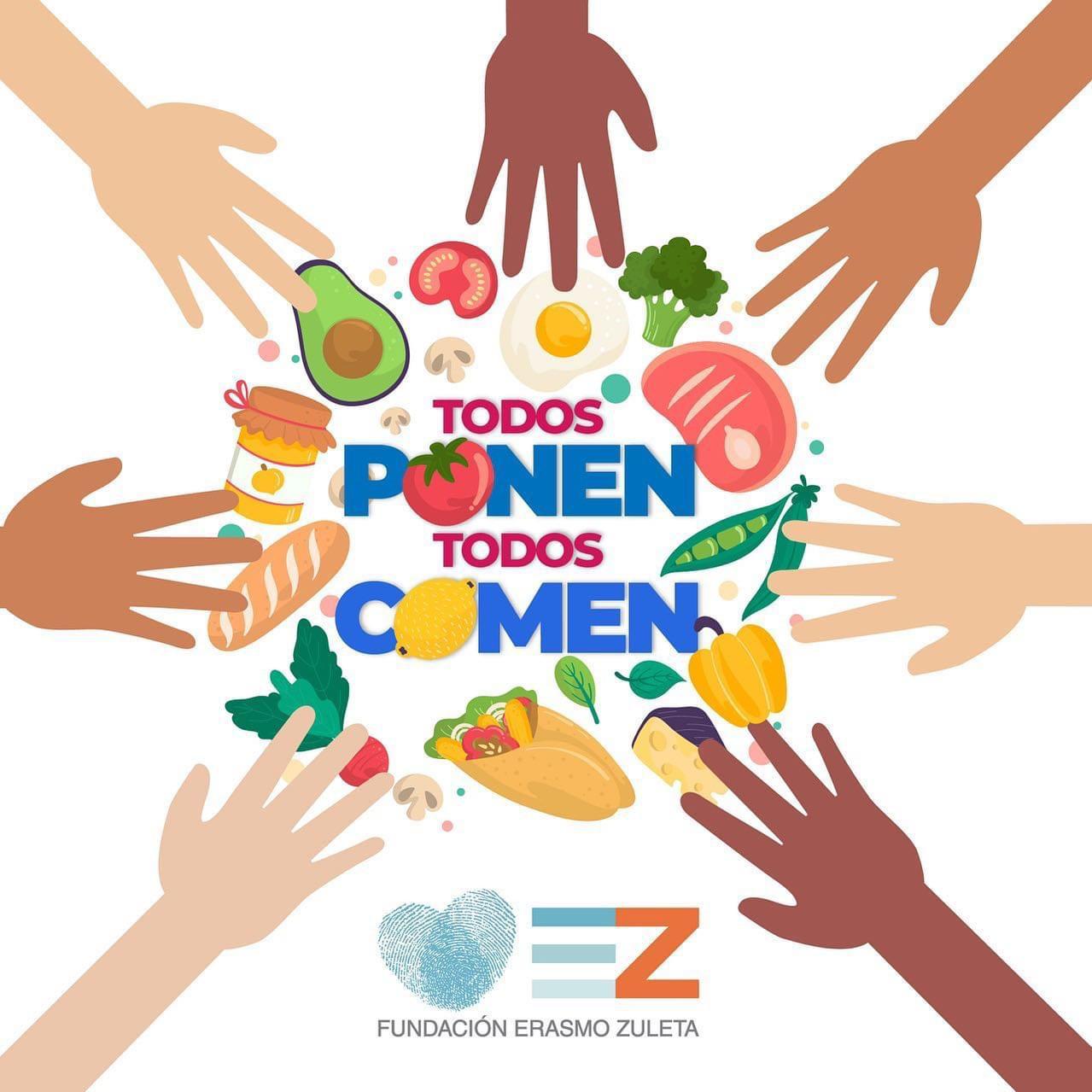 ‘Todos ponen, todos comen’: Campaña de la Fundación Erasmo Zuleta para beneficiar a familias de escasos recursos