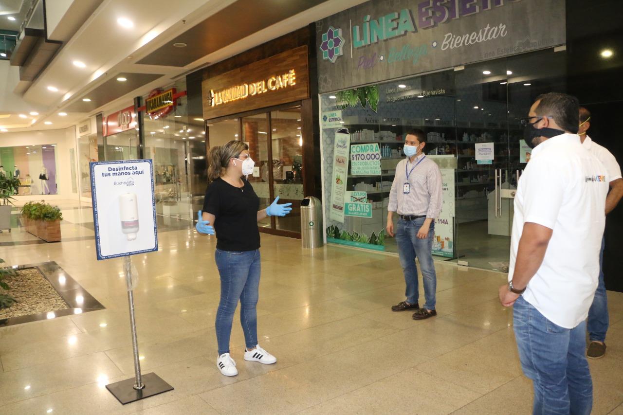 Alcaldía verificó que centros comerciales cumplen protocolos y podrán abrir sus puertas este lunes