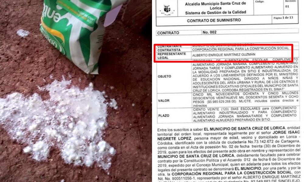 ¡Miserables! El operador del PAE en Lorica y Montería a punto de intoxicar a  cientos de niños