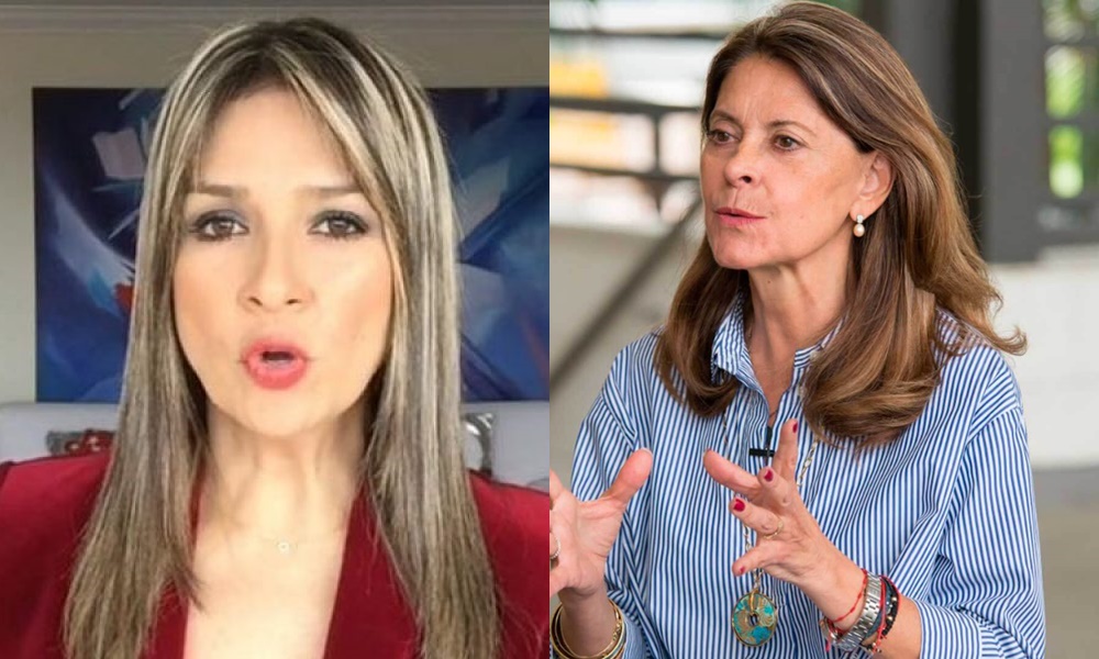 Vicky Dávila le ‘cayó encima’ a la vicepresidenta Marta Lucía