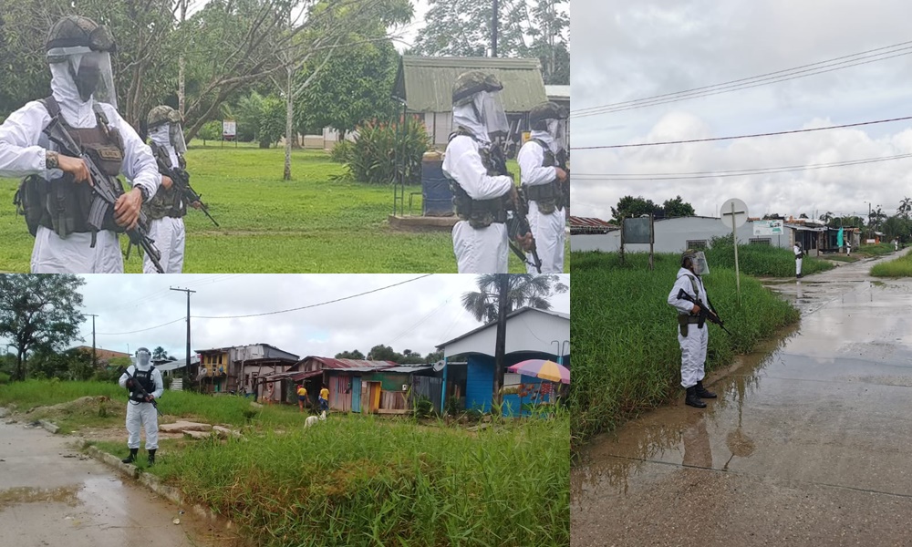 Más de mil soldados, equipados con trajes antifluido, militarizan frontera amazónica