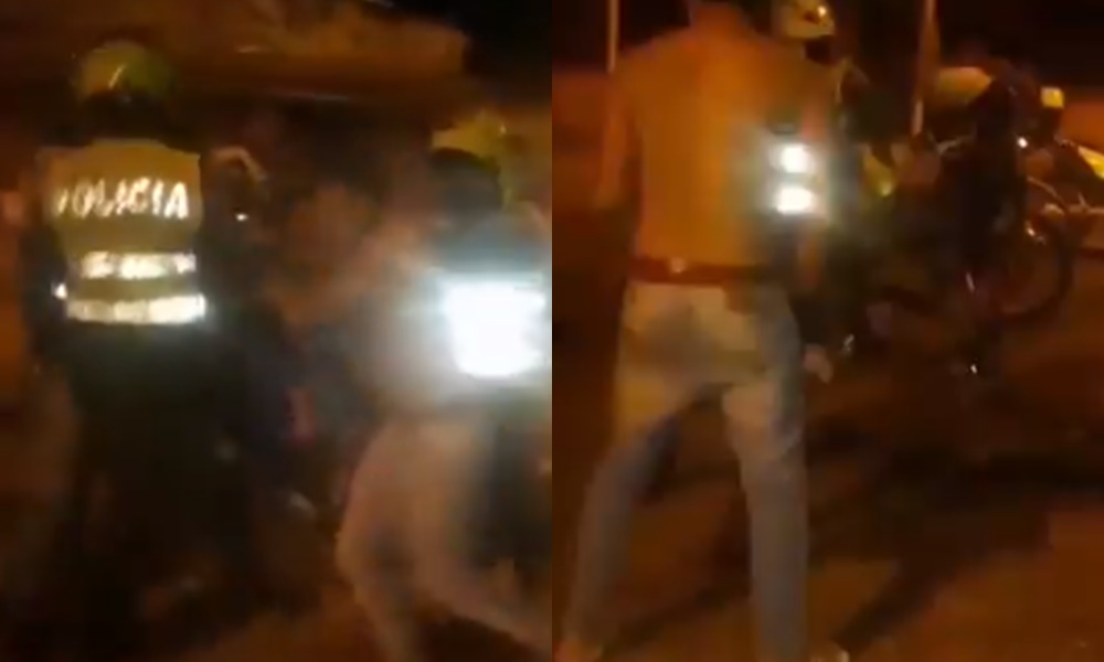En video, fuerte altercado entre barritas y la Policía en el sur de Montería