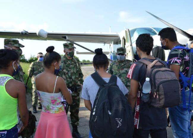 Rescatan a cinco menores que habían sido reclutados por el ELN en el Bajo Cauca antioqueño