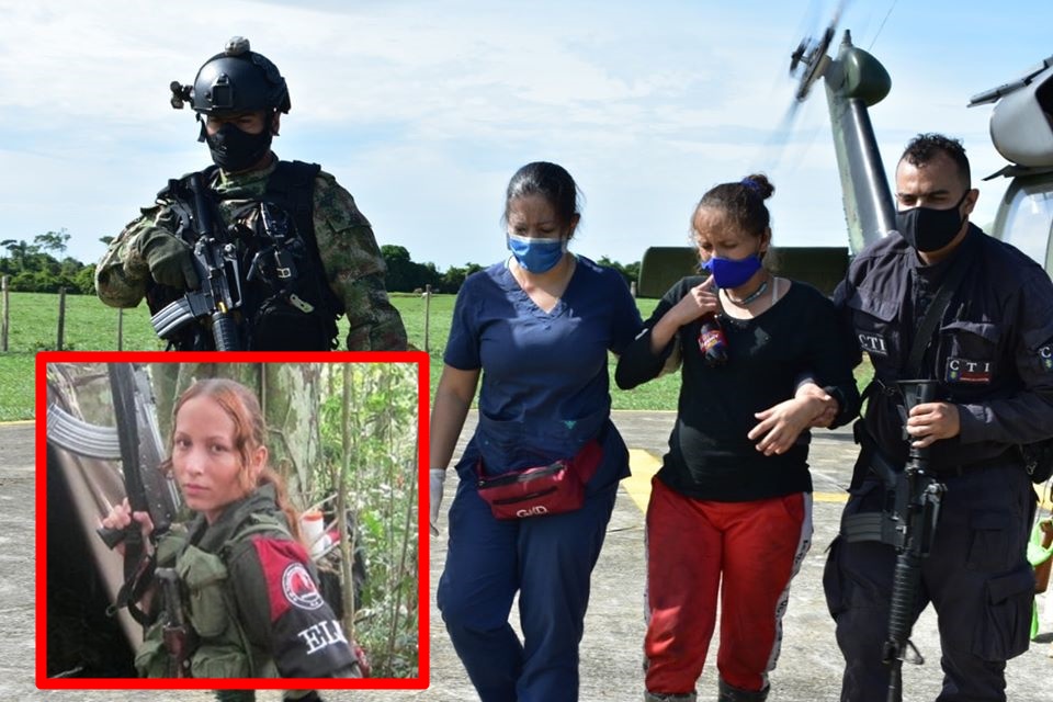 Con 8 meses de embarazo fue capturada alias ‘Nataly’, cabecilla principal del ELN