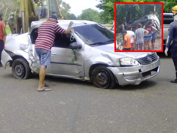 Automóvil sufrió aparatoso accidente en la vía Ayapel – La Apartada