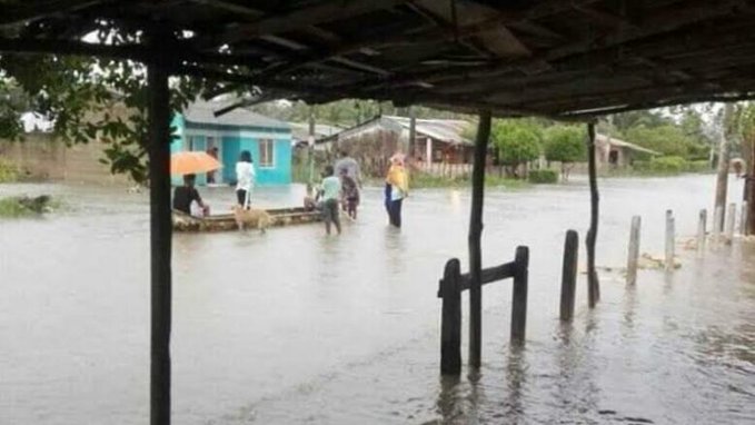 Fuerte aguacero causó afectaciones en varios municipios de Sucre