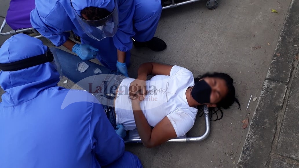 Mujer resultó herida tras accidentarse en zona céntrica de Montería