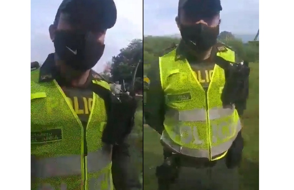 Video: policía se negó a hacer desalojo y se hizo viral en redes sociales