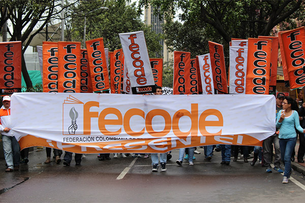 Fecode convoca plantones para el 4 y 11 de junio en todo el país