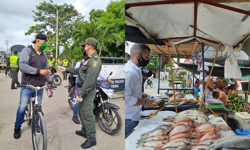 Prueba piloto Curba Móvil: 86 personas que incumplían pico y placa fueron identificadas en el Mercado del Sur en Montería