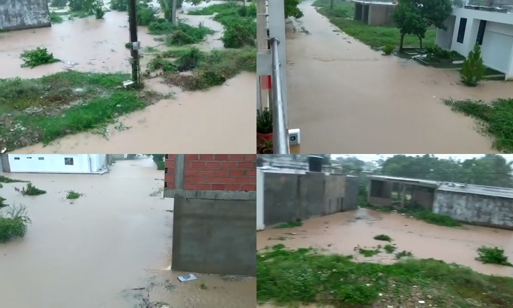 Varios barrios y veredas de Sahagún reportan inundaciones tras torrencial aguacero