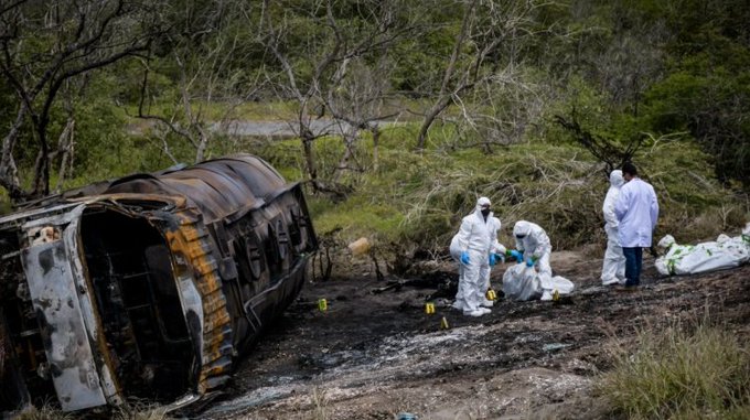 Asciende a 41 número de muertos por explosión de camión cisterna en Tasajera