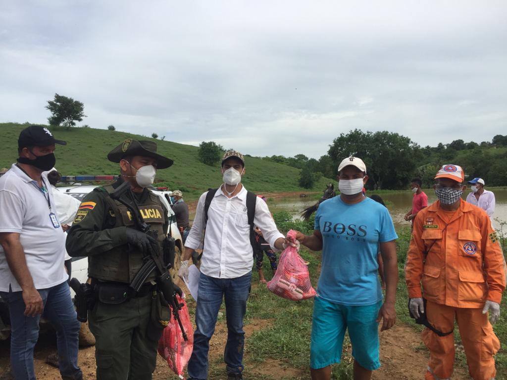 Alcaldía de Montería atendió llamado de las familias afectadas por creciente súbita en zona rural