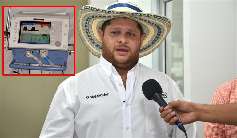 Gobernador de Córdoba pidió celeridad al Gobierno Nacional con la entrega de ventiladores para evitar que colapse el sistema de salud