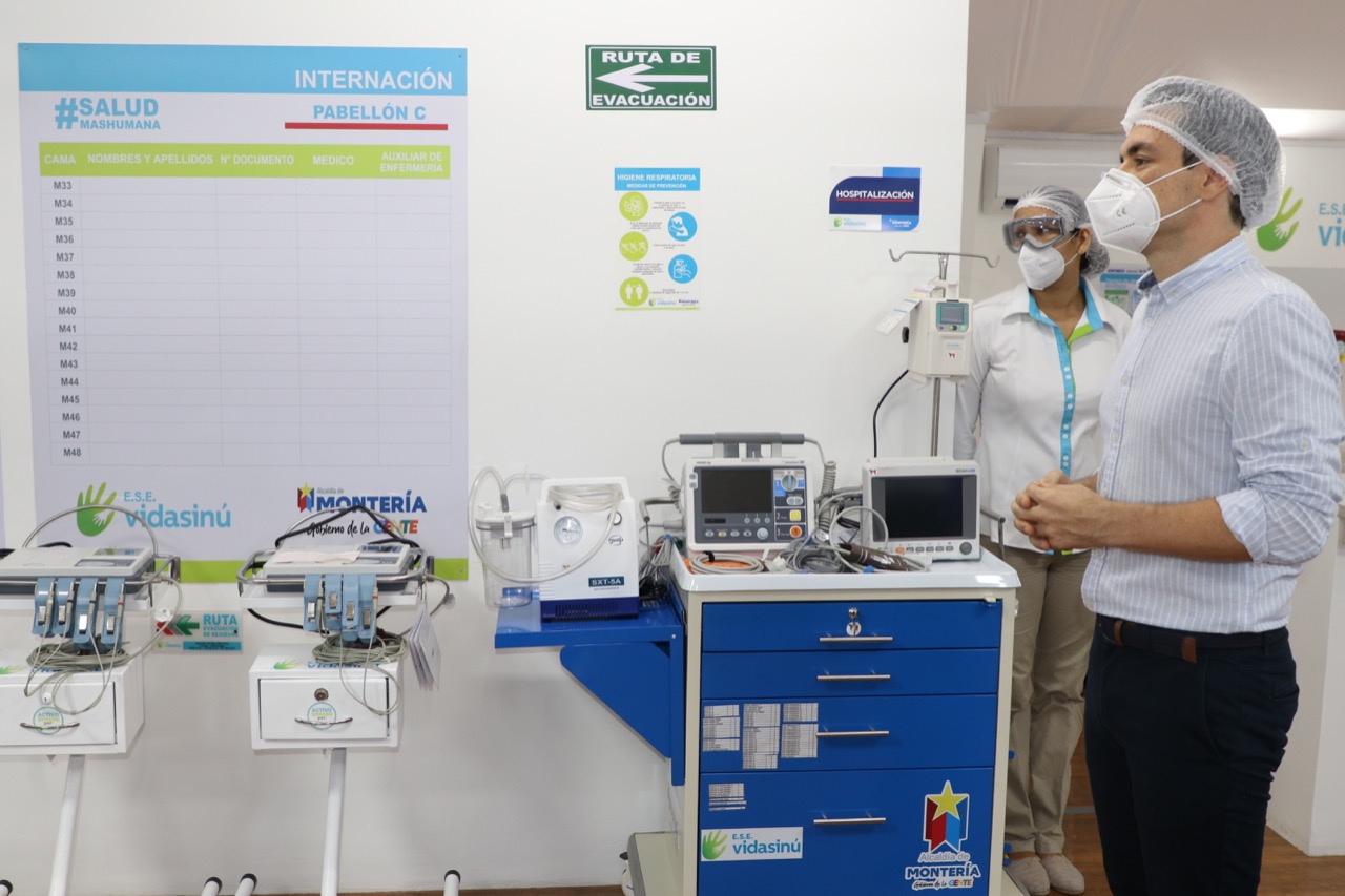 Ordosgoitia solicitó a MinSalud dotar al hospital de campaña de Montería con ventiladores mecánicos
