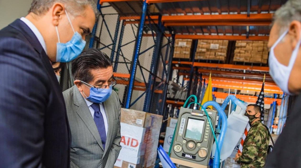 Colombia recibió donación de Estados Unidos de 200 ventiladores