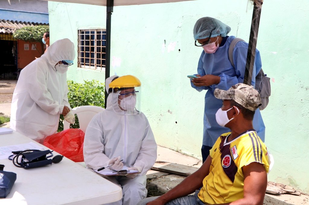 En los cercos epidemiológicos de Cantaclaro comenzaron aplicación de pruebas rápidas