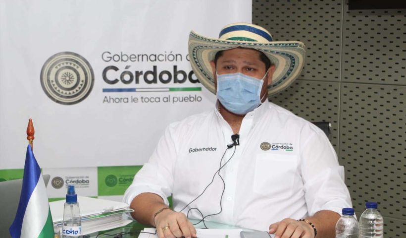 Gobernador de Córdoba, Orlando Benítez dio positivo para Covid-19