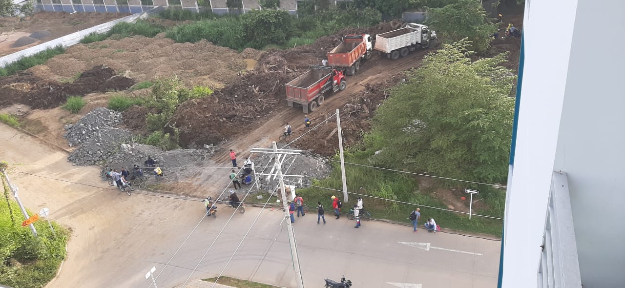 Denuncian que en Montería se adelantan obras de construcción en la Villa Olímpica en pleno toque de queda