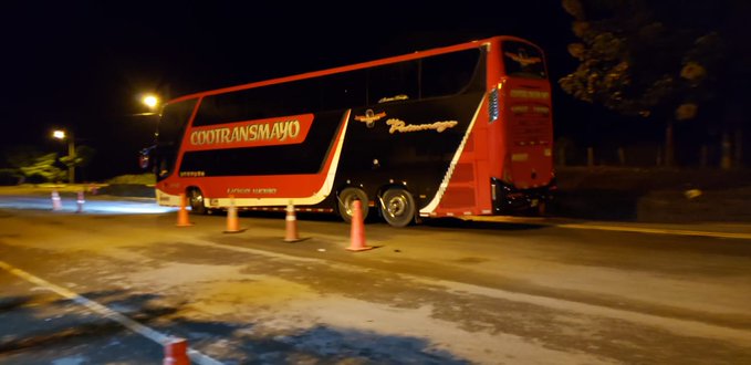 Inmovilizan bus que transportaba 25 pasajeros de Montería hacia Bogotá sin ningún tipo de permiso