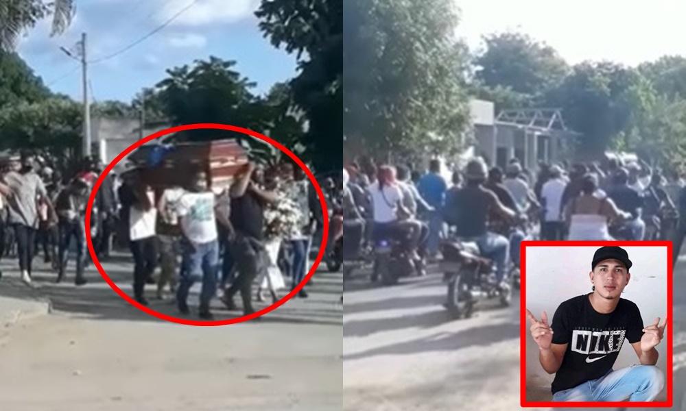 Video: se pusieron de ruana a las autoridades, así fue el multitudinario sepelio del taxista asesinado en Montería
