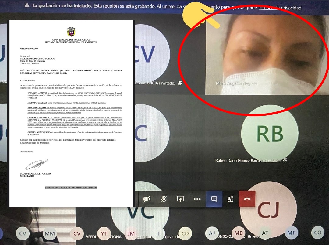 Por denuncias de corrupción que involucran a abogada Angélica Negrete, suspendieron proceso de licitación en Valencia