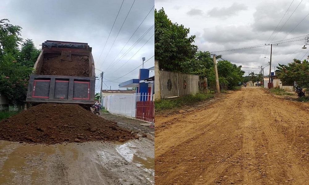 Alcaldía de San Pelayo comprometida con la rehabilitación de las vías rurales