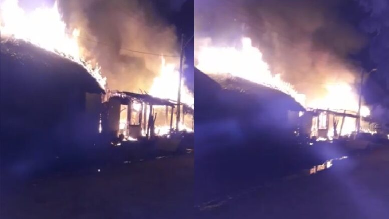 ¡Tragedia en Momil! incendio devoró cuatro casas, decenas de personas quedaron damnificadas