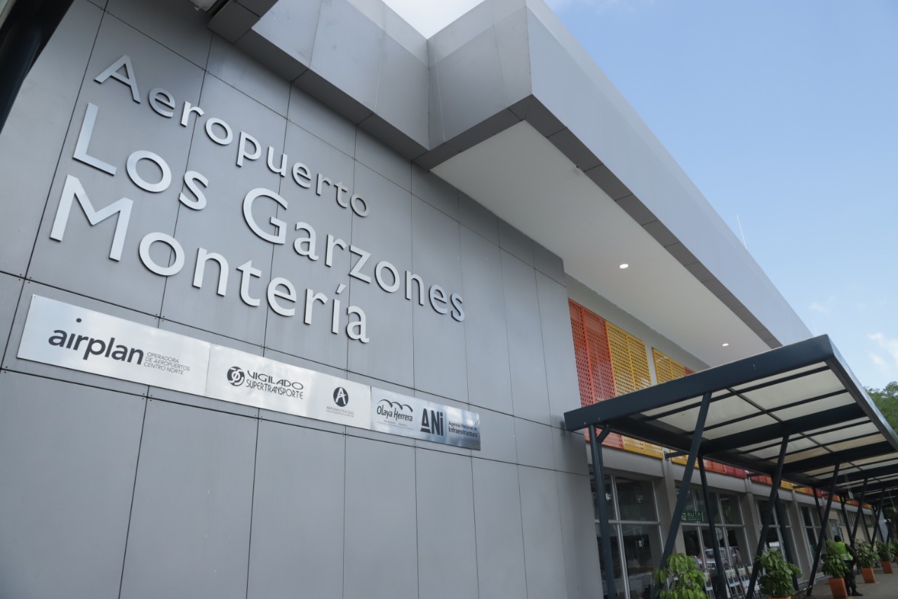 Aeropuerto Los Garzones cumple con los protocolos de bioseguridad para la reactivación de vuelos