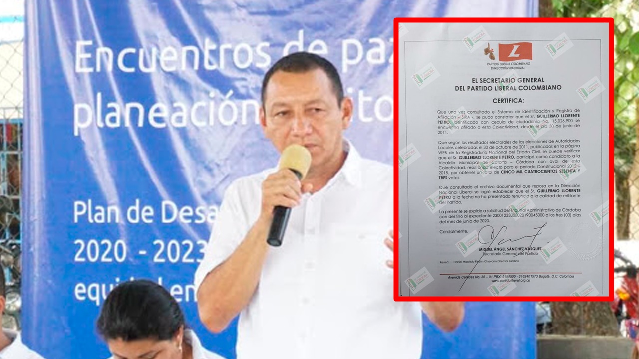 Guillermo Llorente, alcalde de Cotorra, además de líos de corrupción estaría incurriendo en doble militancia