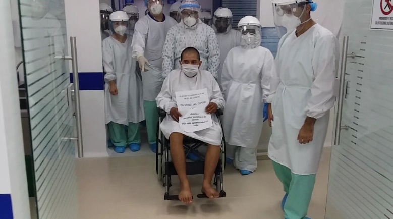 Salen los dos primeros pacientes que fueron recibidos en UCI del Hospital San Diego de Cereté