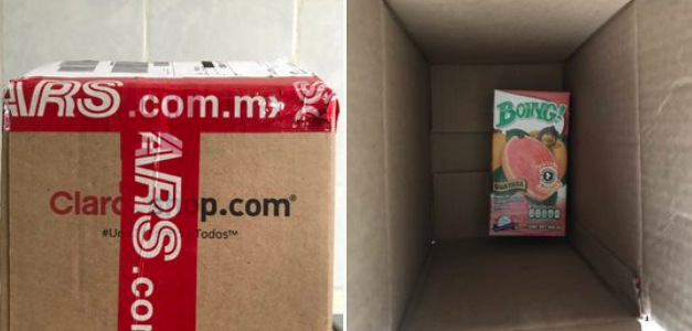 Tremenda tumbada: compró un IPhone por internet y le mandaron un jugo de guayaba en caja