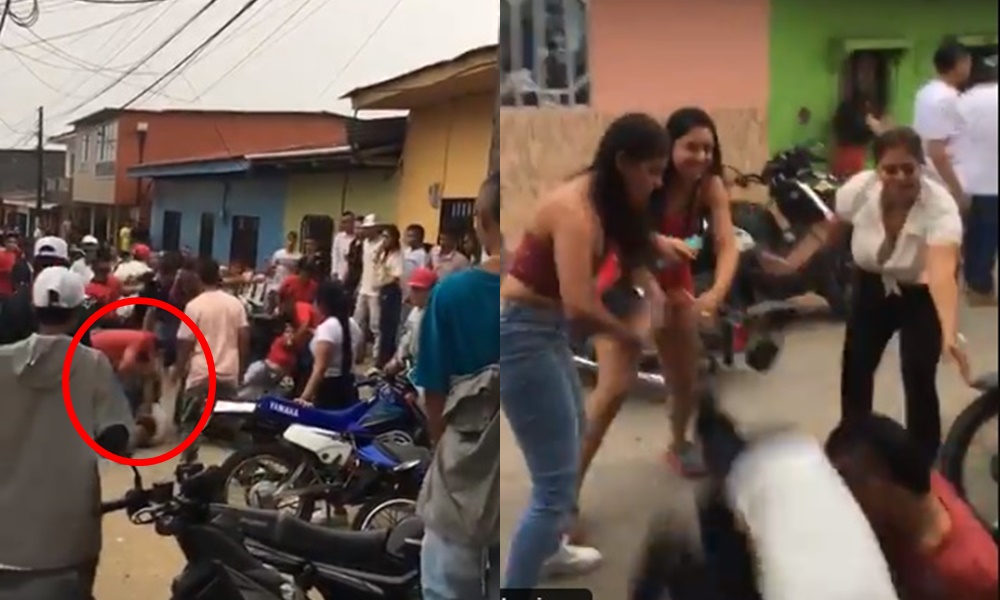 Celebración de Amor y amistad terminó con tremenda pelea en plena calle