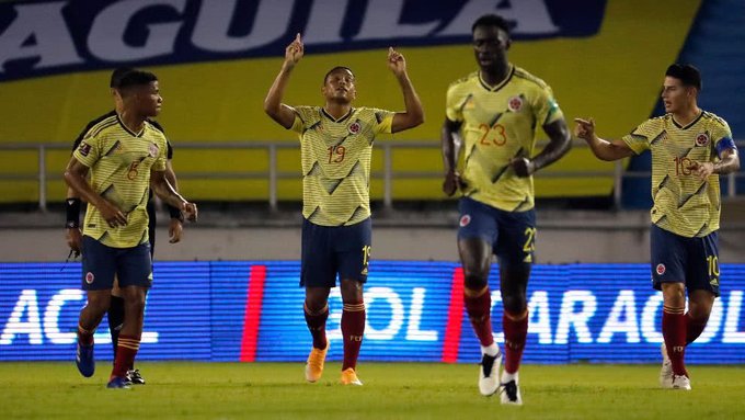 Confirman fecha y hora para el partido de Colombia ante Uruguay por Eliminatorias