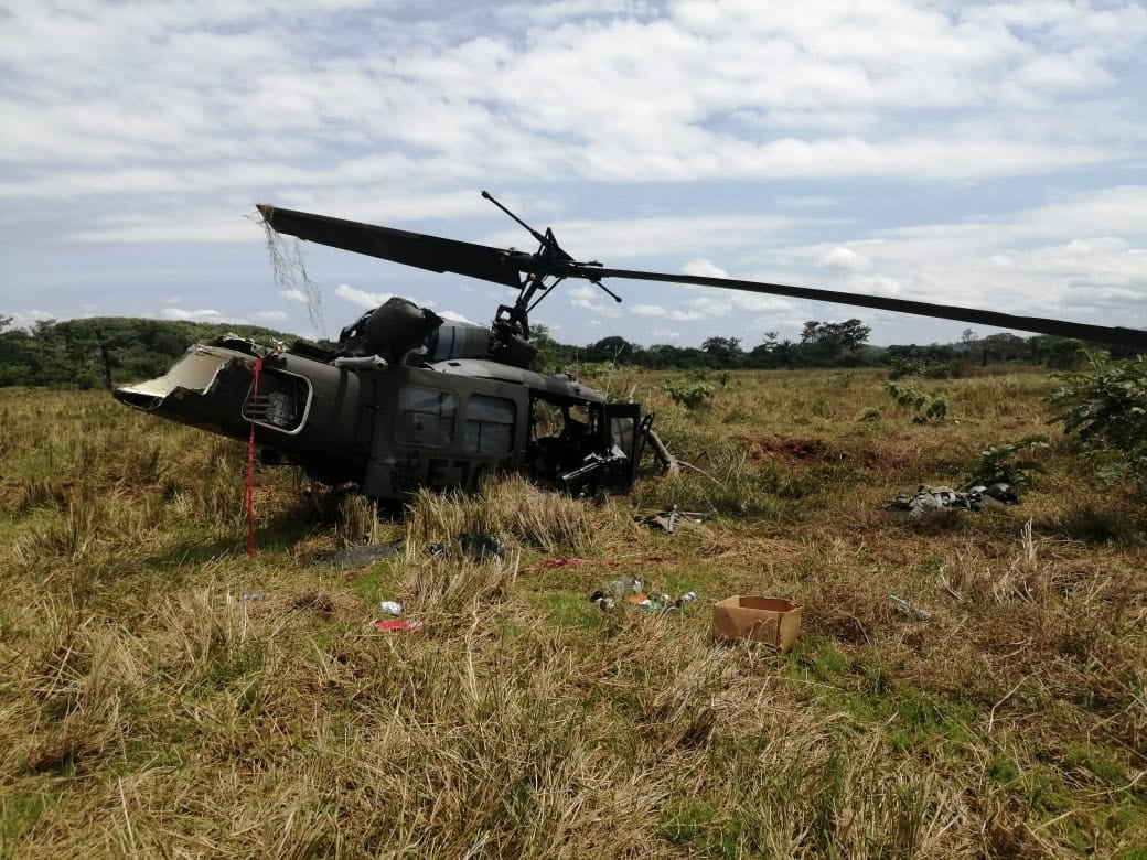 Cuatro militares reciben atención en Montería tras accidente de helicóptero