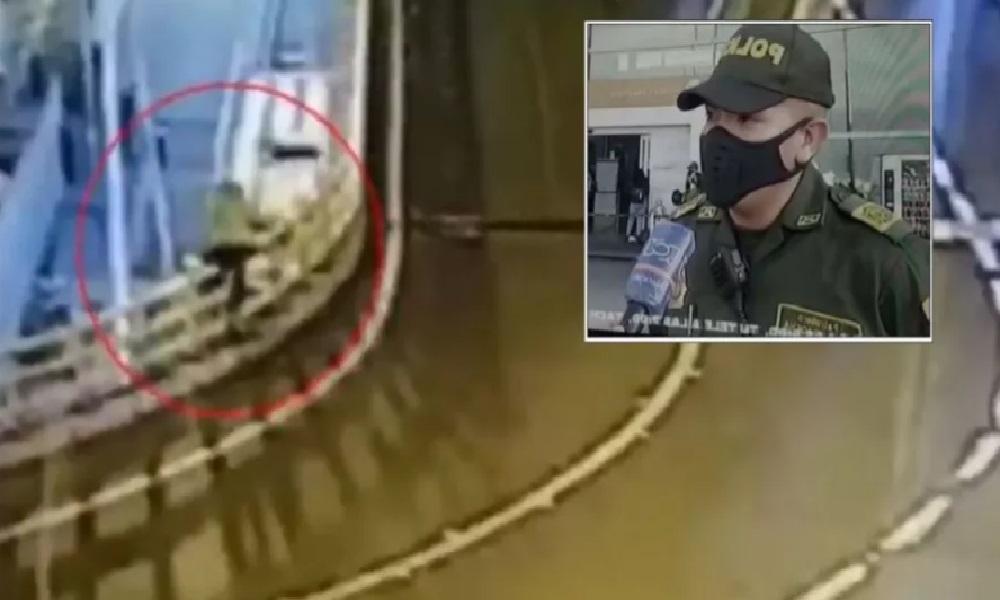 En video, heroico patrullero evitó que joven se suicidara en un aeropuerto