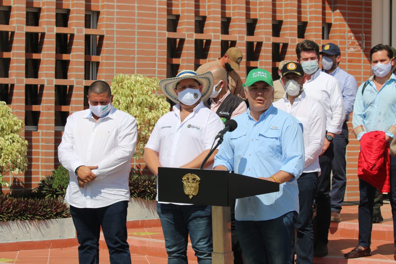 Duque reportó reducción del 30% de cultivos de coca en el sur de Córdoba