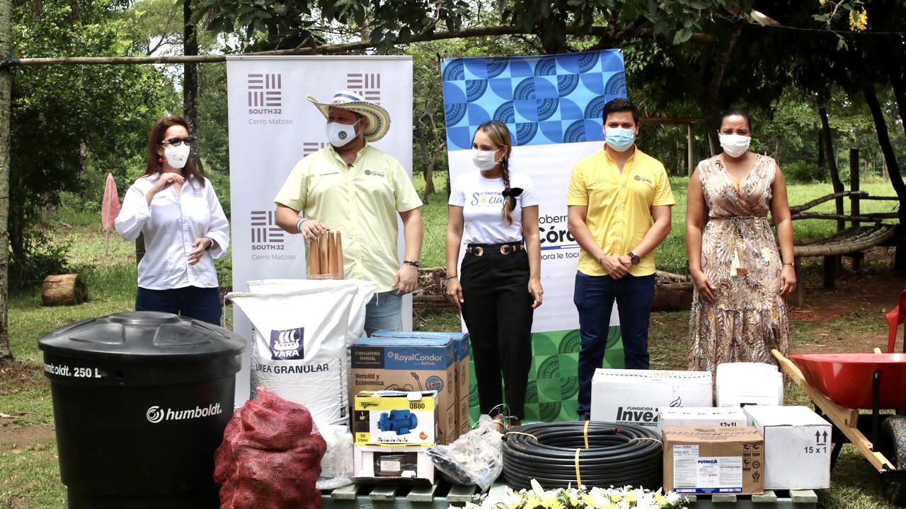 Kits de producción agrícola fueron entregados a 14 organizaciones comunitarias en el sur de Córdoba