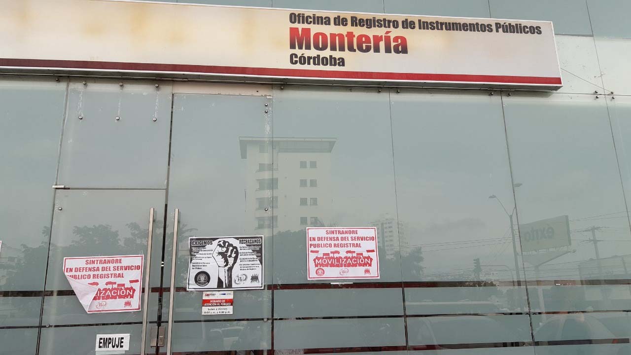 Denuncian retrasos e irregularidades en los procesos de la Oficina de Instrumentos Públicos de Montería