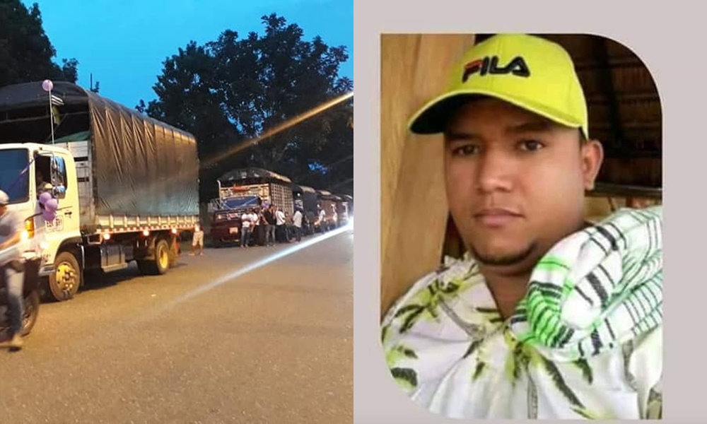 En Montelíbano, recibieron el cuerpo del camionero que fue asesinado en la masacre de Cáceres