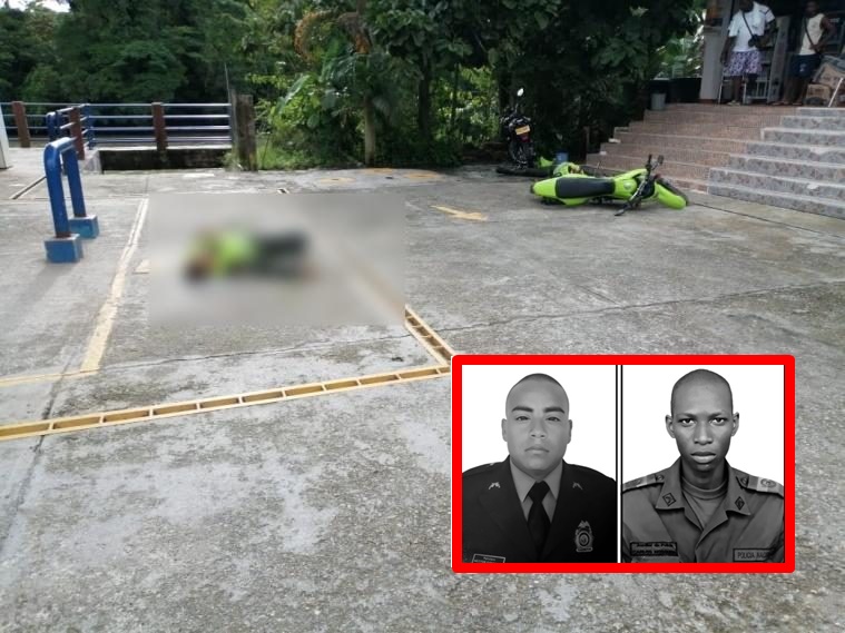 Lamentable, asesinaron a dos policías en una estación de gasolina de Chocó