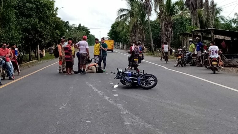 Por esquivar un perro, hombre se accidentó en Carrillo